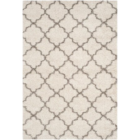 Safavieh 10 x 14 ft. Large Rectangle Hudson Shag Power Loomed RugIvory & Grey SGH282A-10